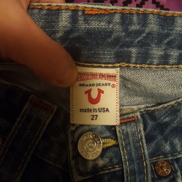 LIKE NEW TRUE RELIGION DISTRESSED 27 - Picture 3 of 8